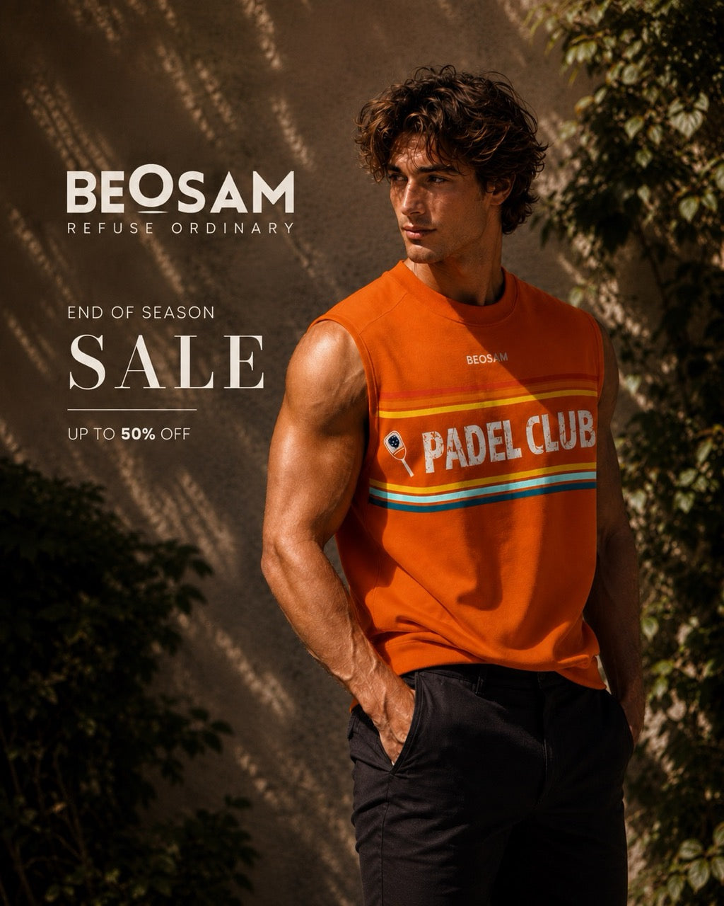 Padel Club '10' Tank – Cosmic Orange