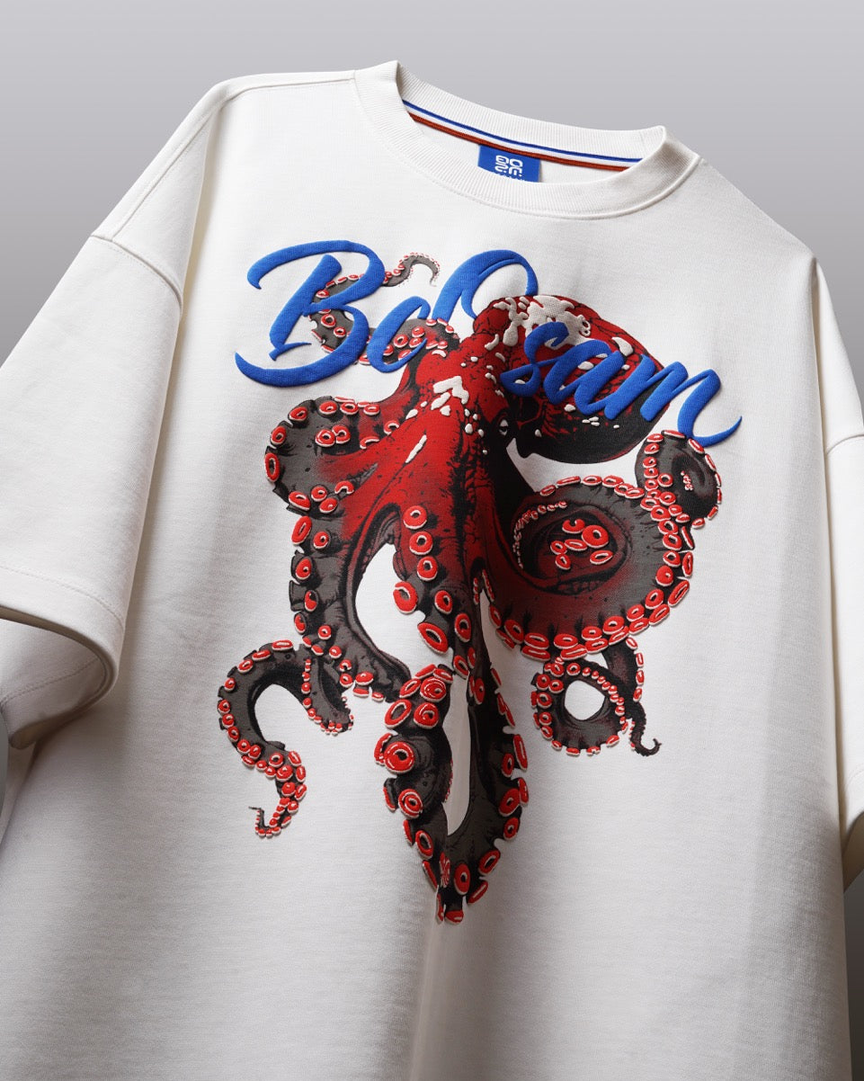 Octopus Elite Tee – Pearl White