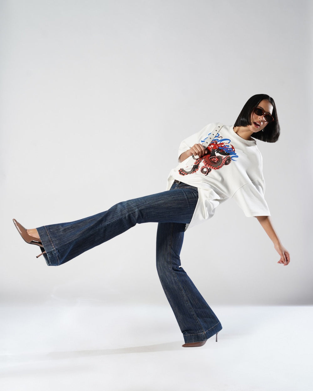 Octopus Elite Tee – Pearl White