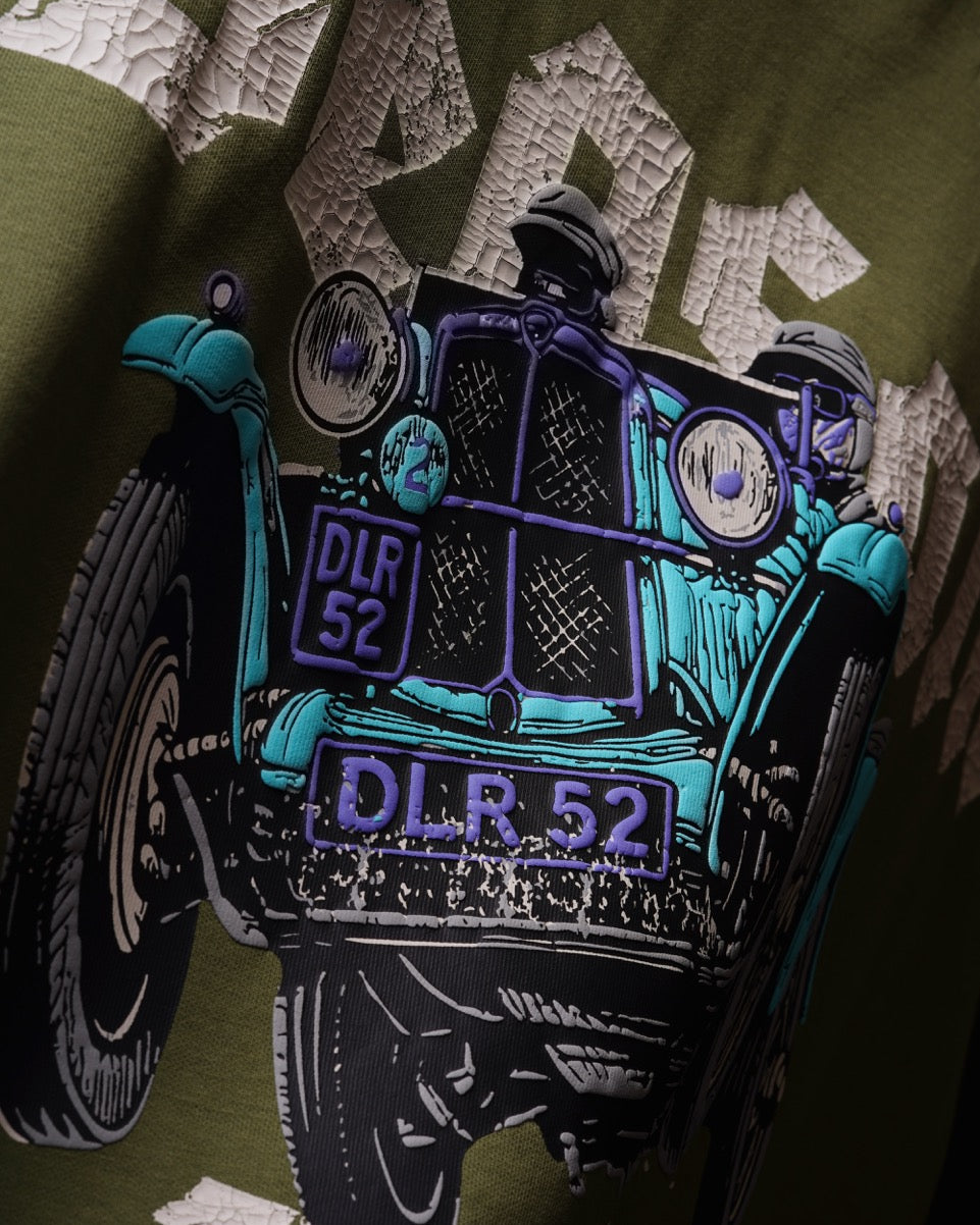 Modern Vintage Tee – Moss Green