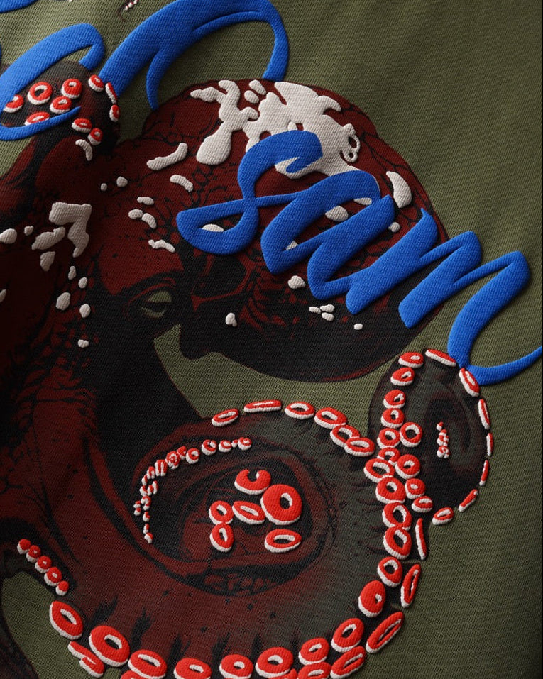 Octopus Elite Tee – Moss Green