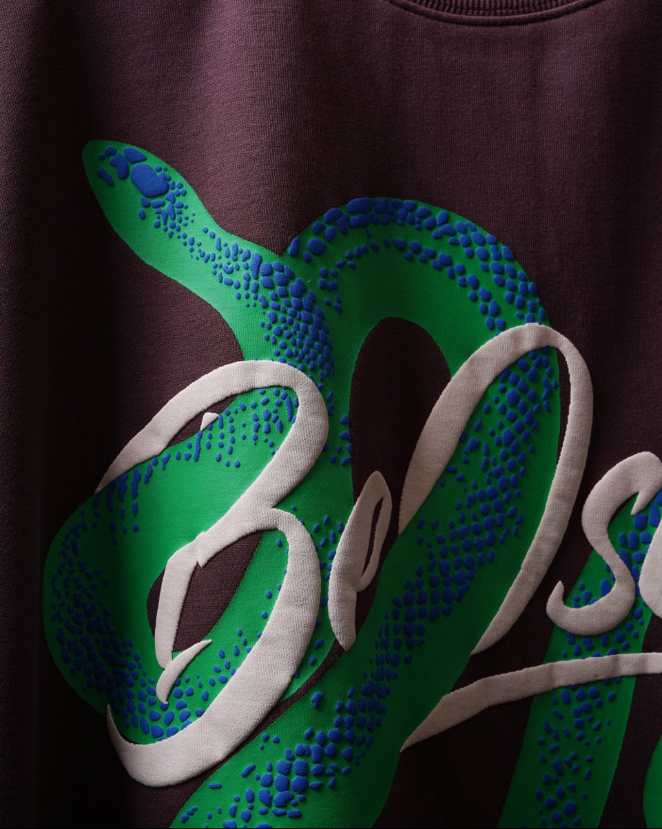 Hiss & Twist Tee - Wine