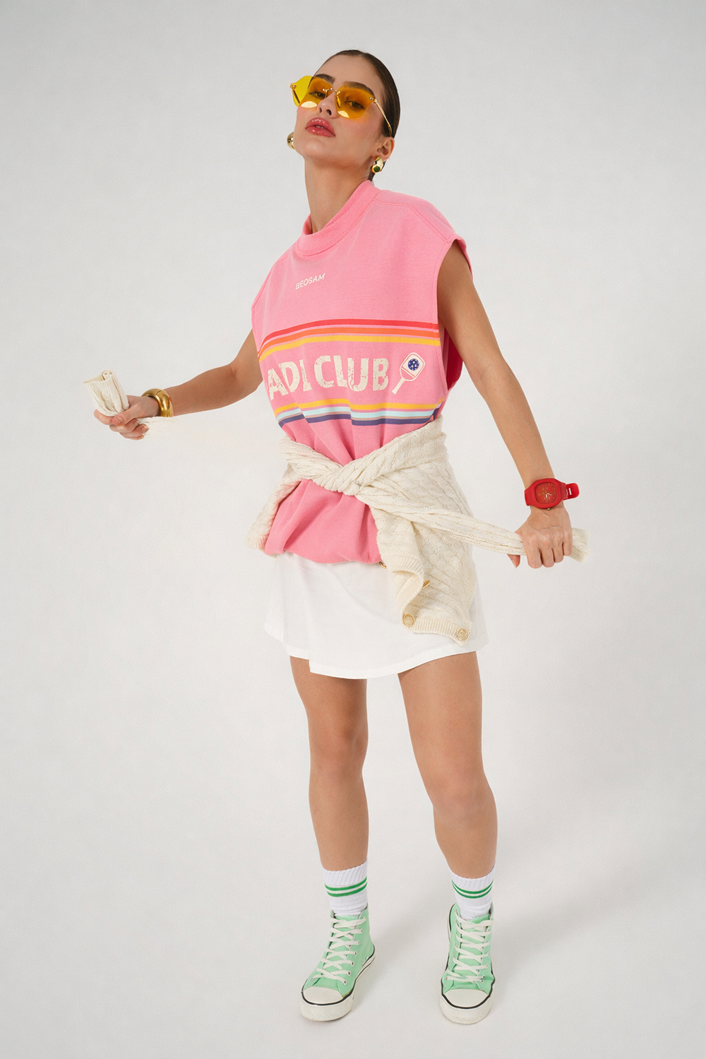 Padel Club '10' Tank – Candy Pink