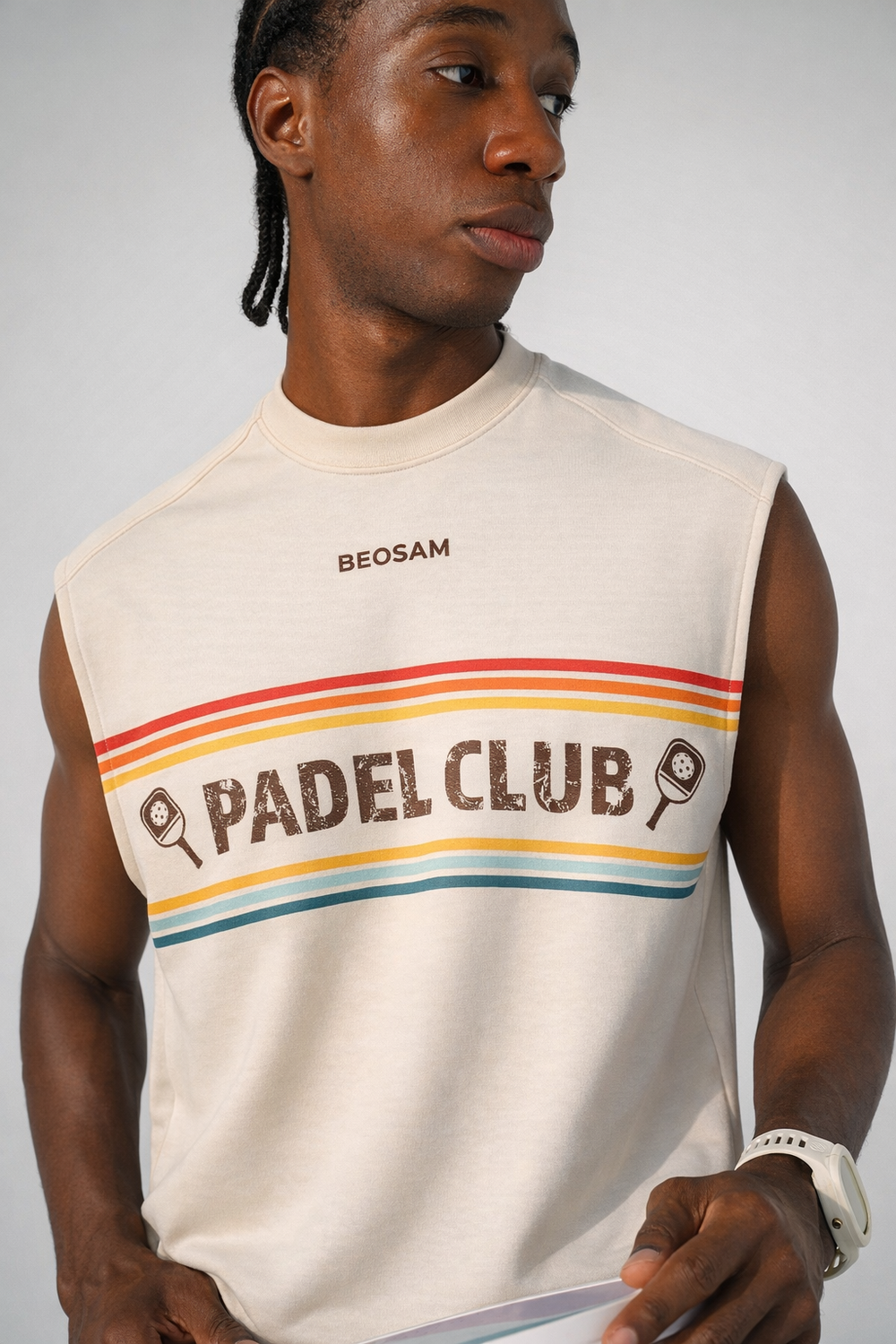 Padel Club '10' Tank – Sandstorm Beige