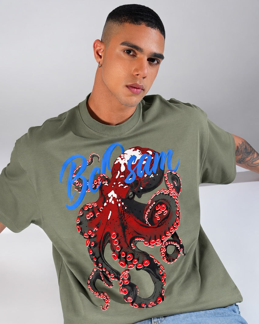 Octopus Elite Tee – Moss Green
