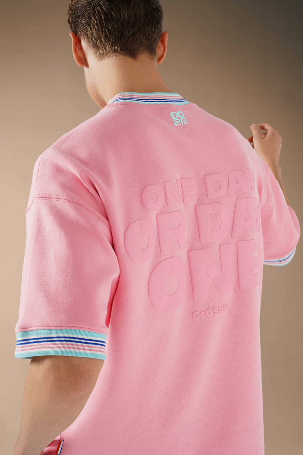 Day One Crew Tee – Candy Pink