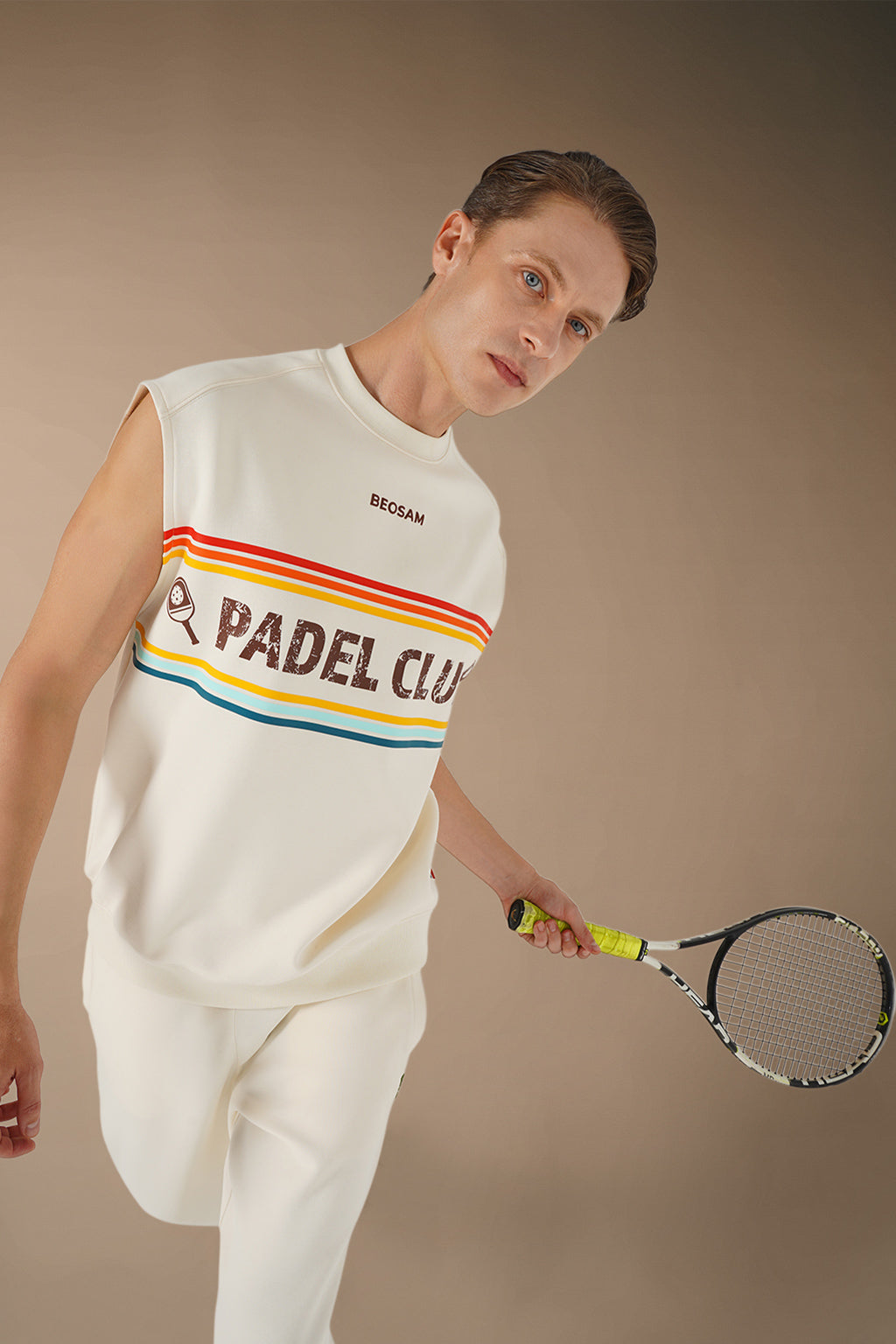 Padel Club '10' Tank – Sandstorm Beige