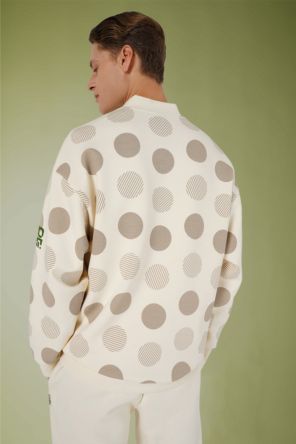 BeOsam Polka Dot Bomber Jacket