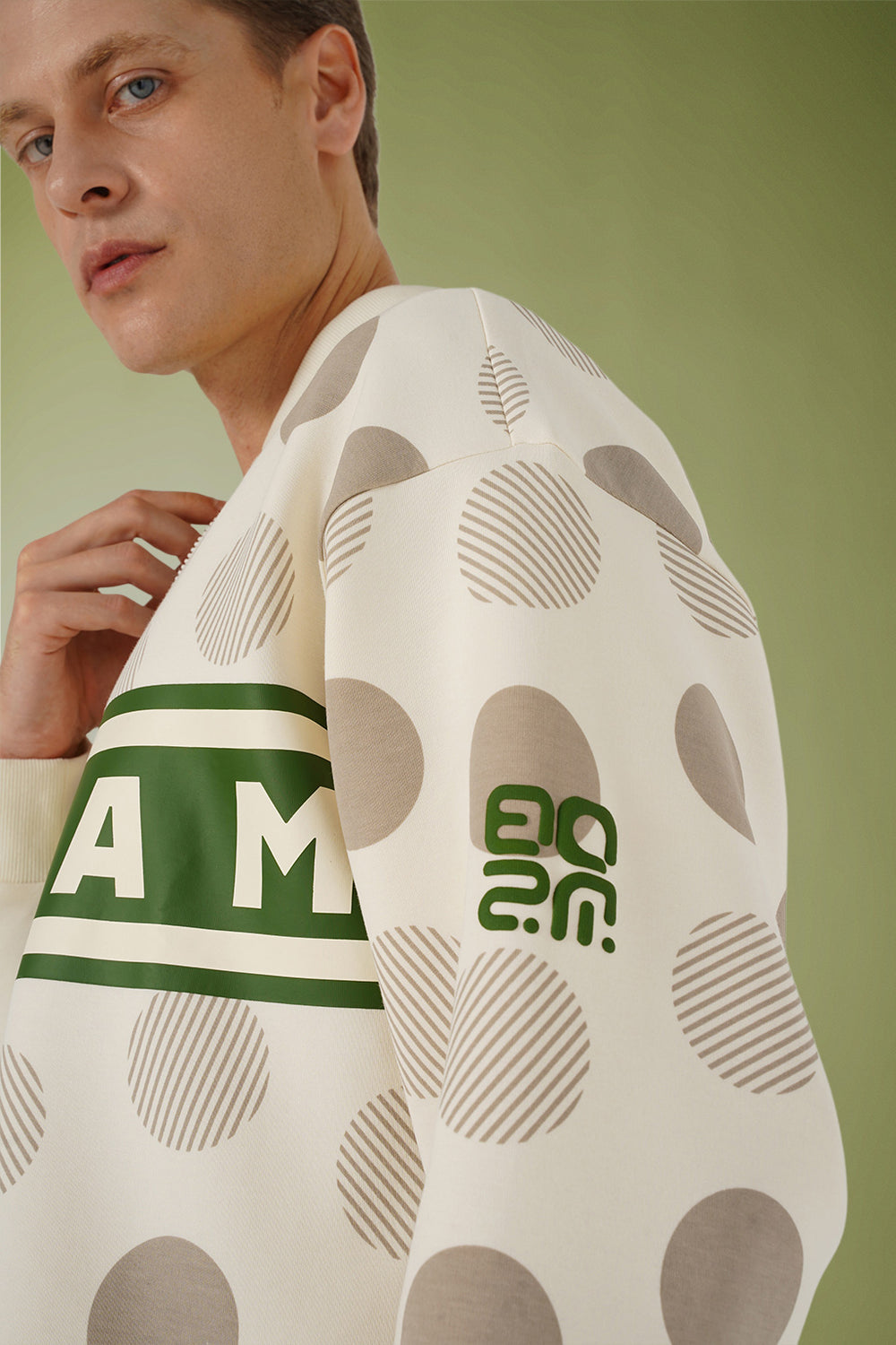 BeOsam Polka Dot Bomber Jacket