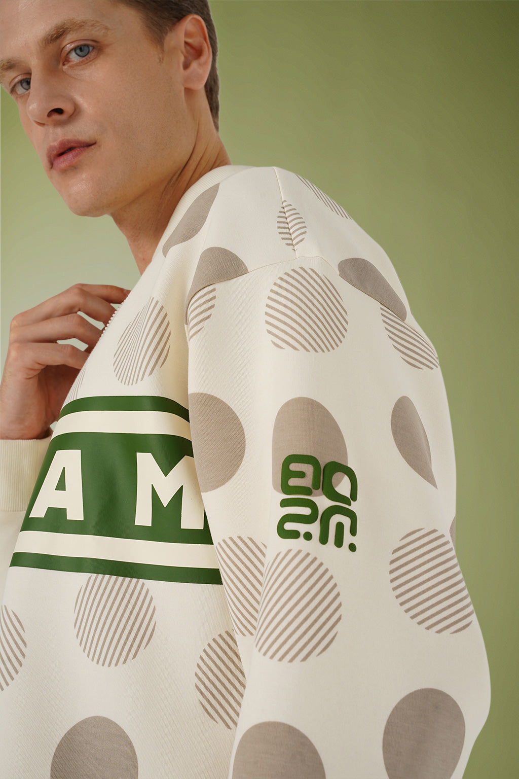 BeOsam Polka Dot Bomber Jacket