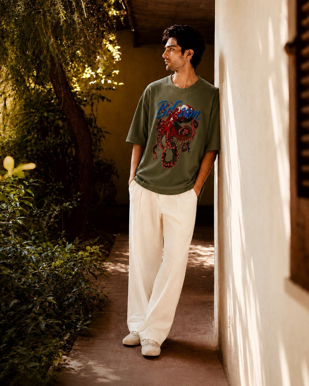 Octopus Elite Tee – Moss Green
