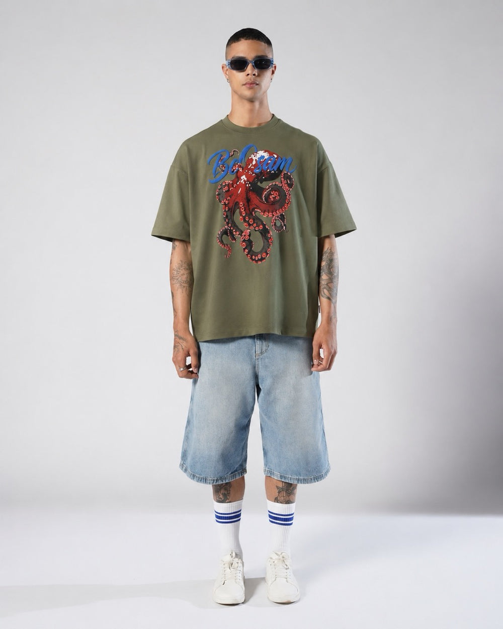 Octopus Elite Tee – Moss Green