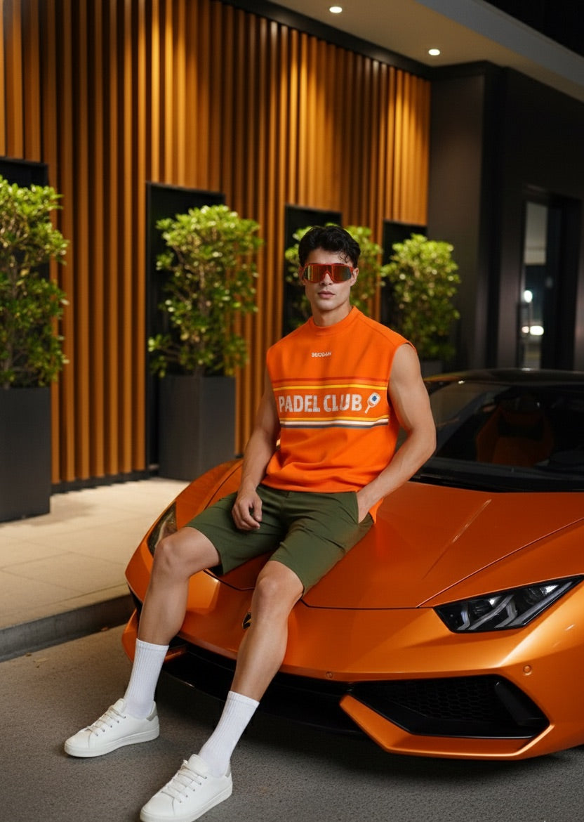 Padel Club '10' Tank – Cosmic Orange