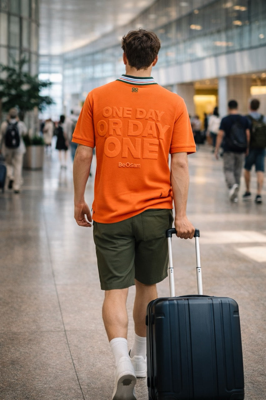 Day One Polo –  Cosmic Orange