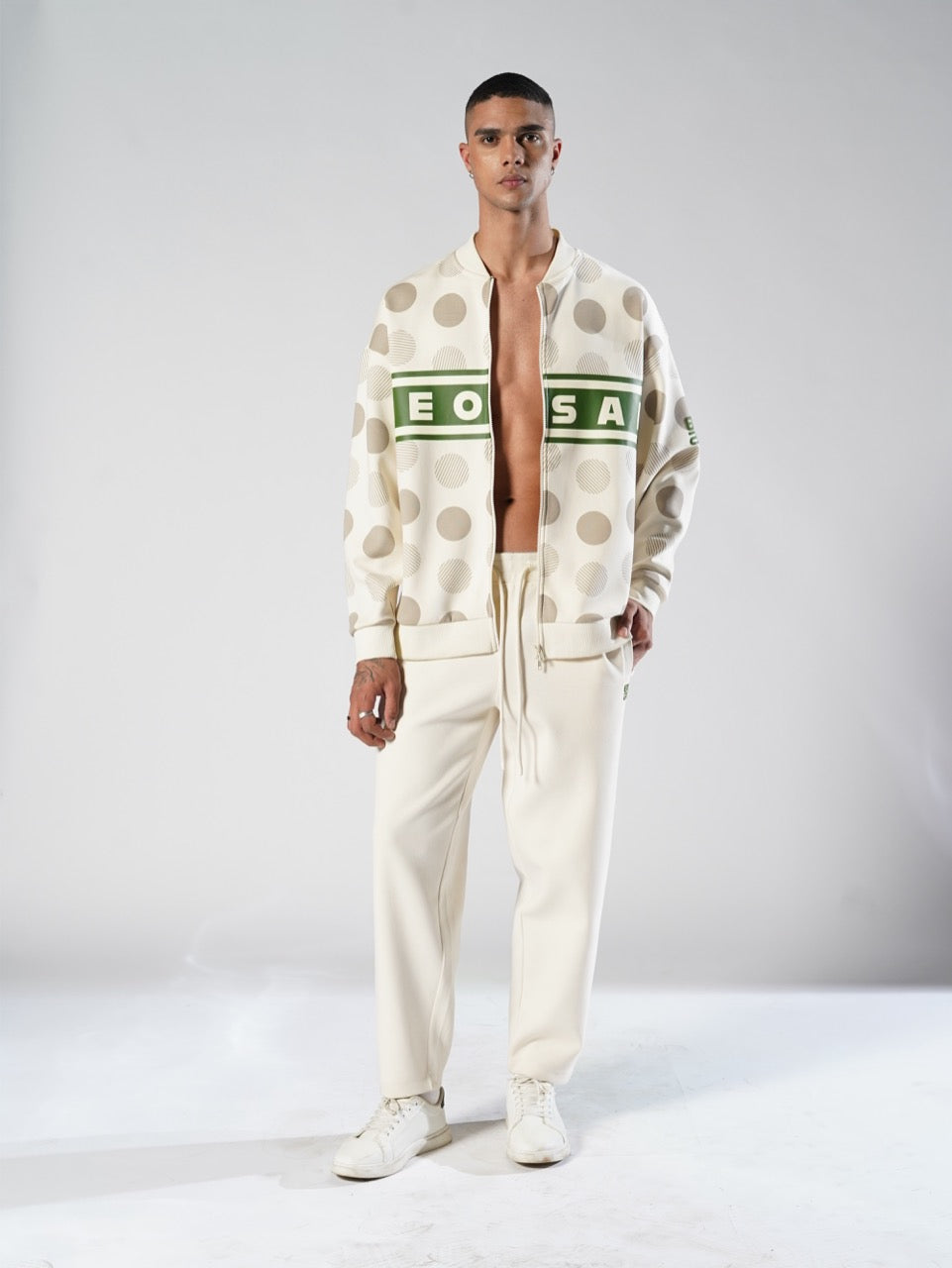 BeOsam Polka Dot Bomber Jacket