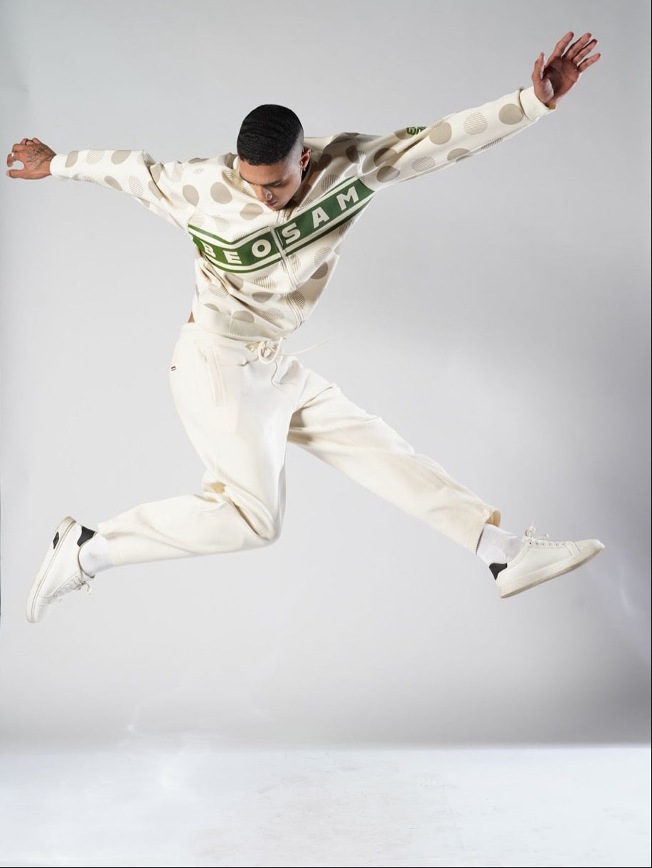 BeOsam Polka Dot Bomber Jacket