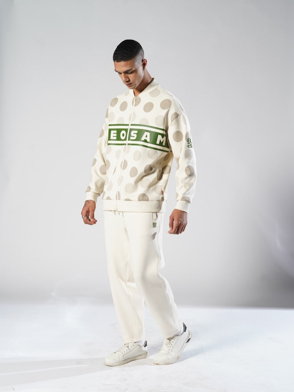 BeOsam Polka Dot Bomber Jacket