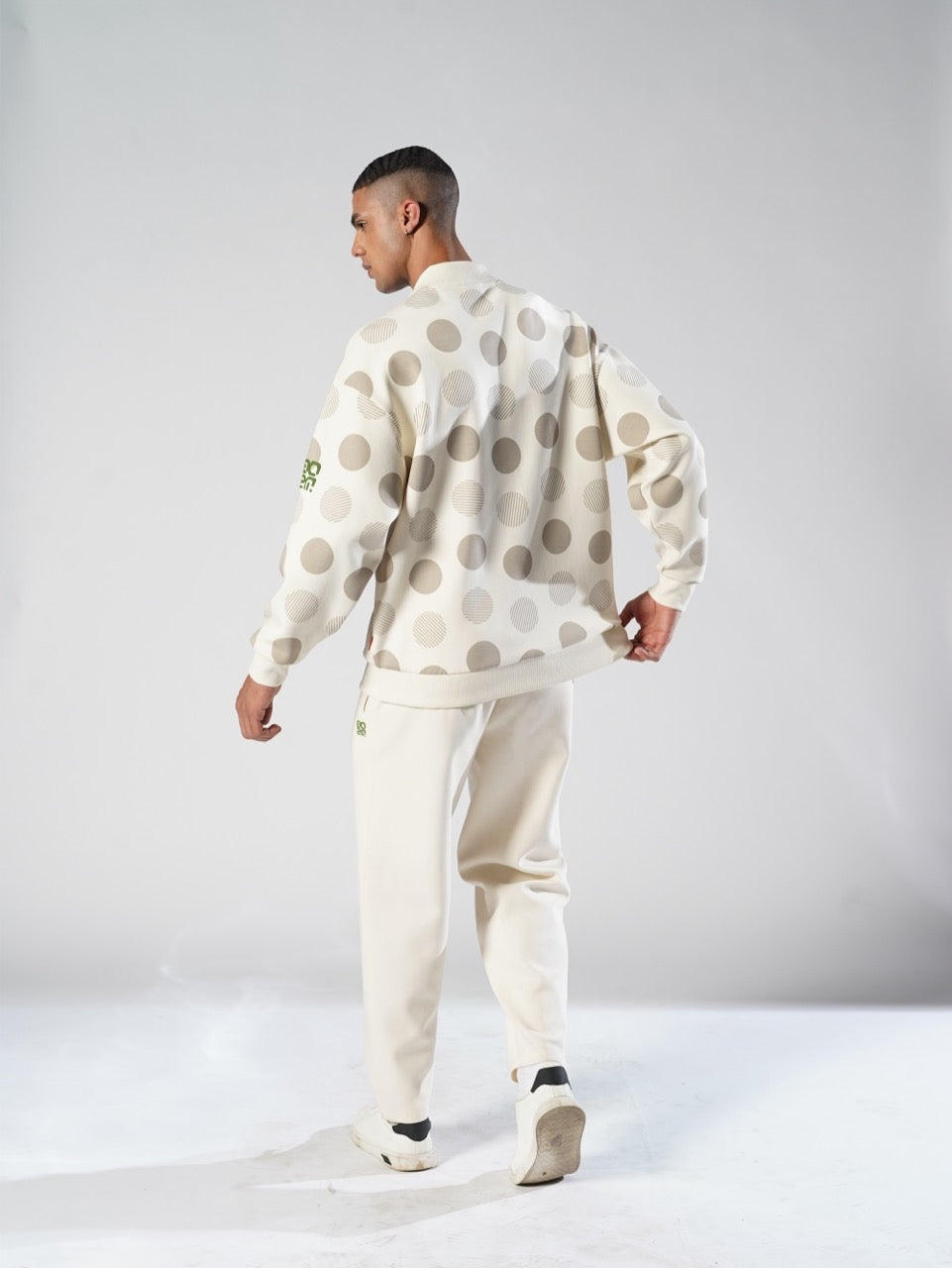 BeOsam Polka Dot Bomber Jacket