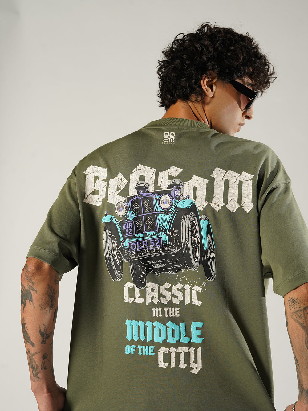 Modern Vintage Tee – Moss Green