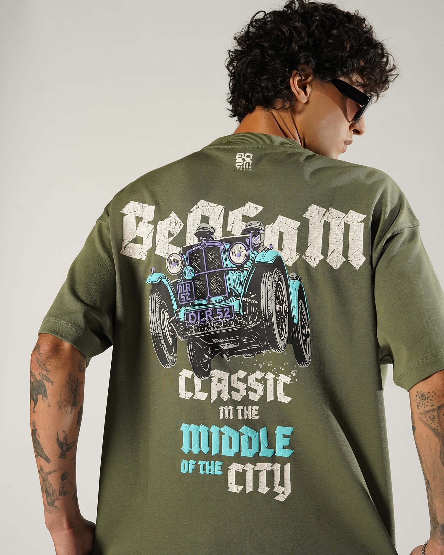 Modern Vintage Tee – Moss Green