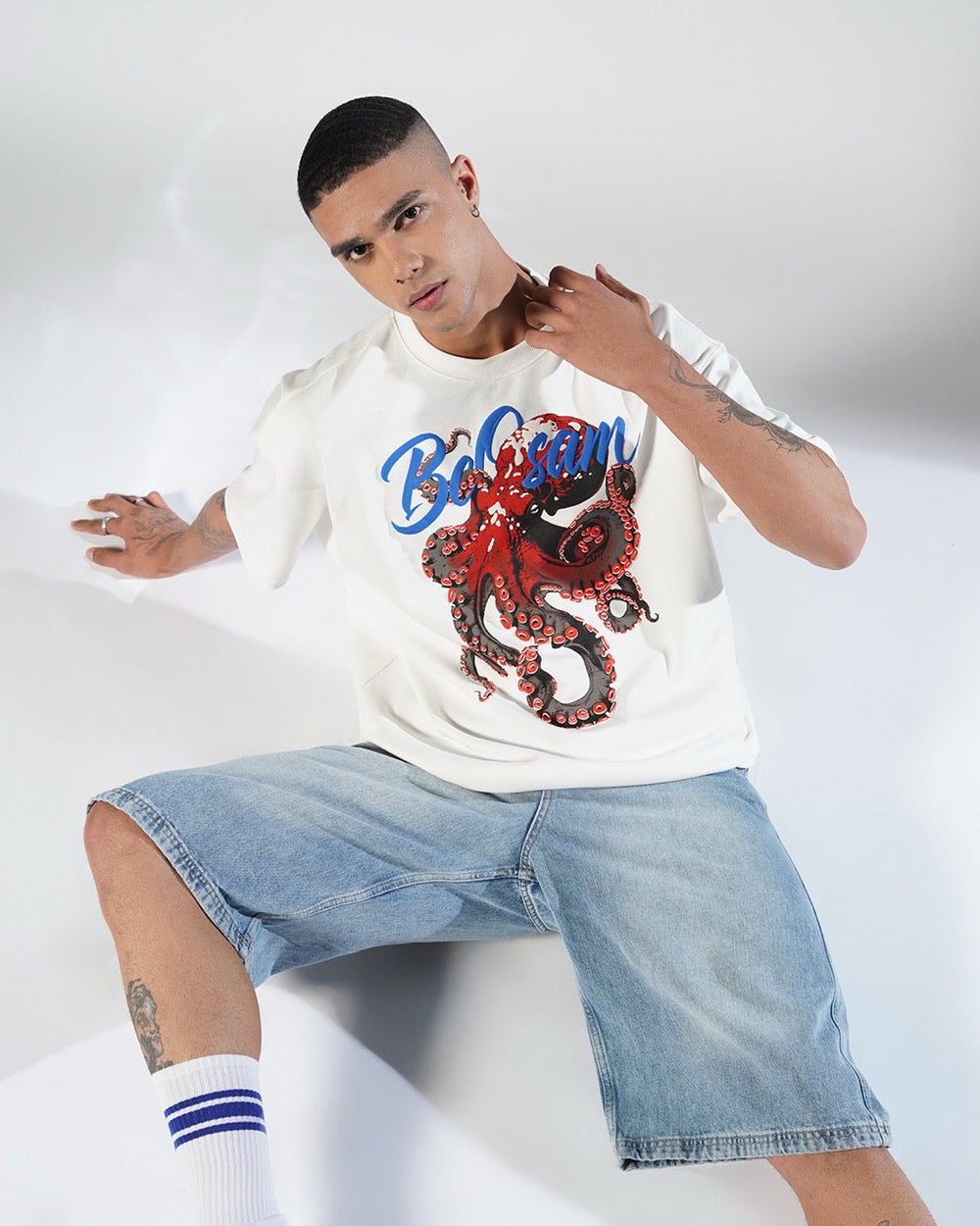 Octopus Elite Tee – Pearl White