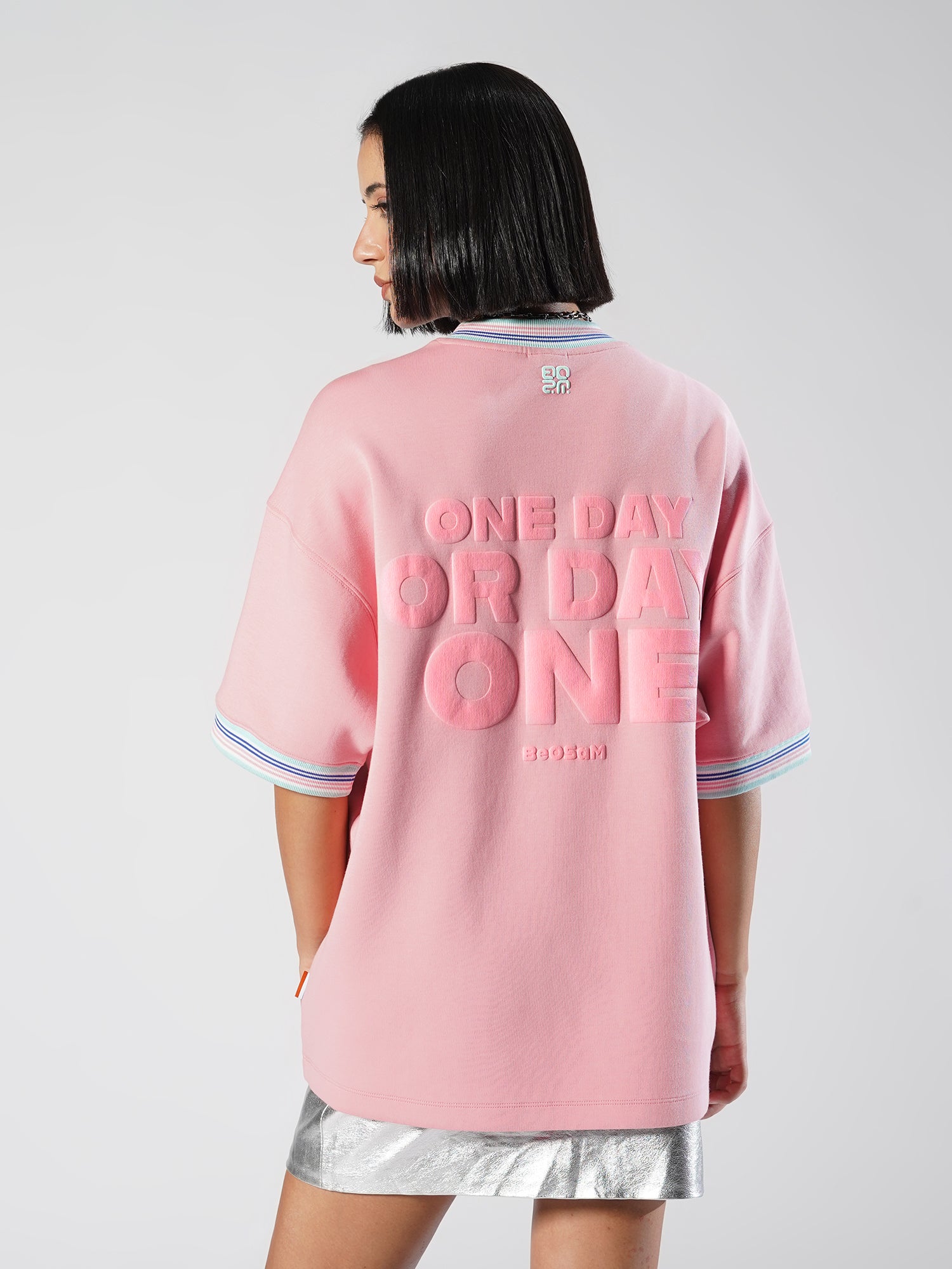 Day One Crew Tee – Candy Pink