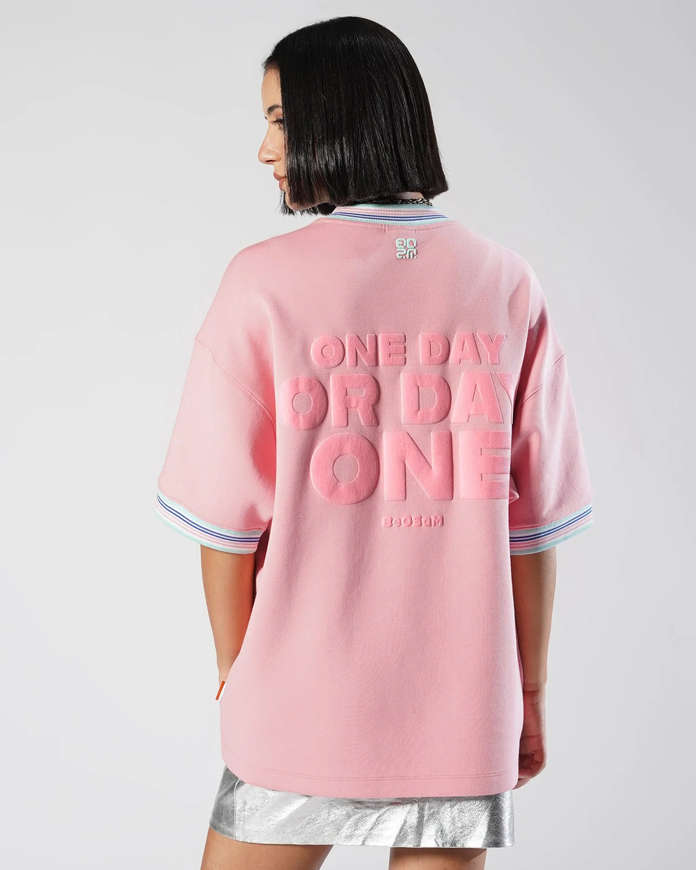 Day One Crew Tee – Candy Pink