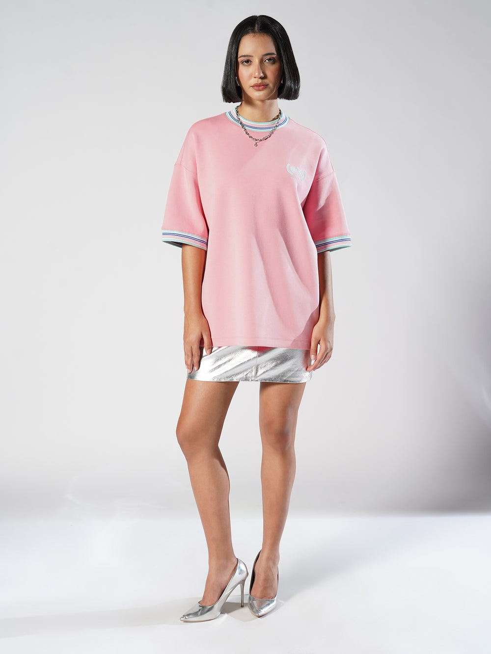 Day One Crew Tee – Candy Pink