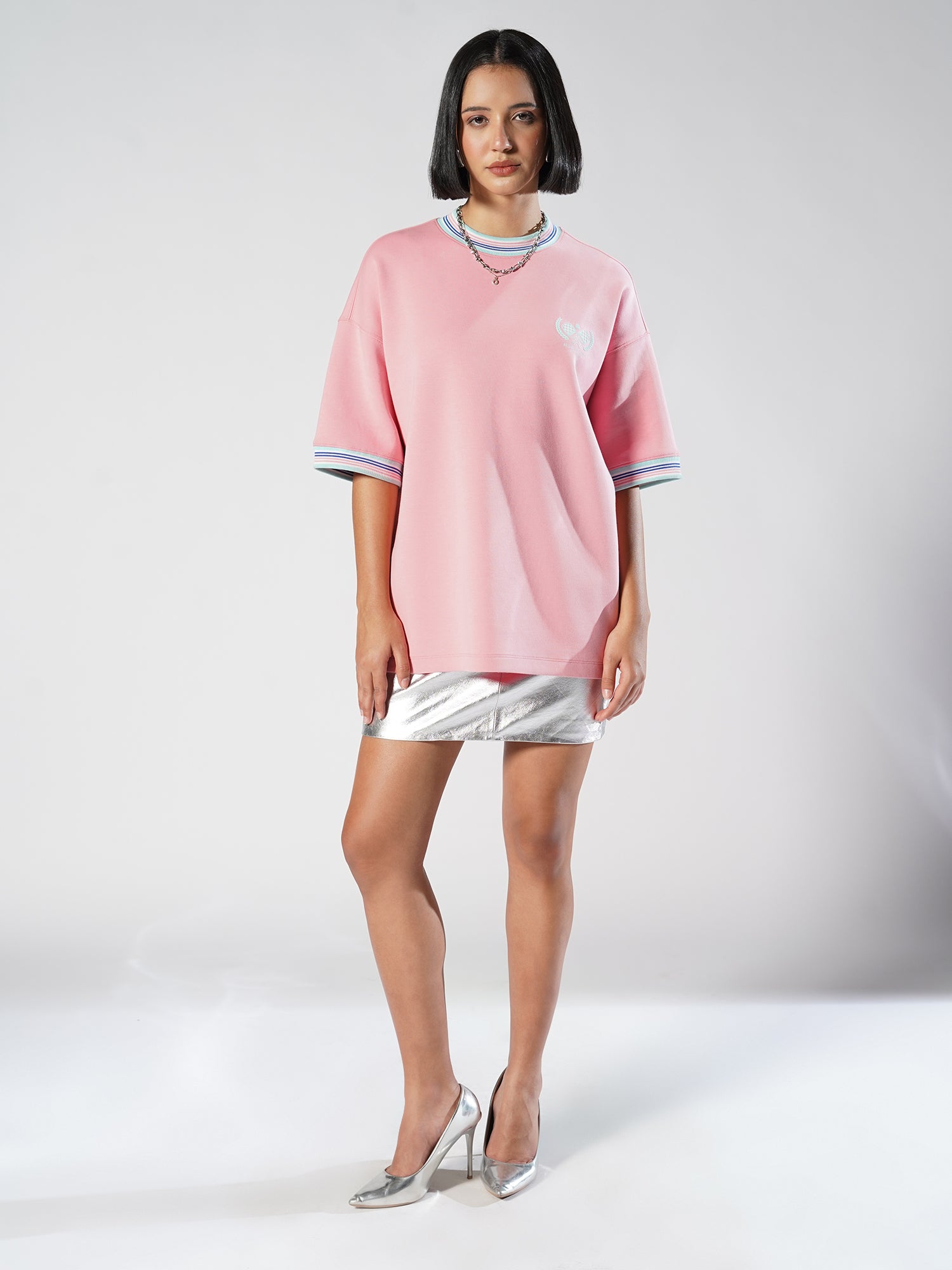 Day One Crew Tee – Candy Pink