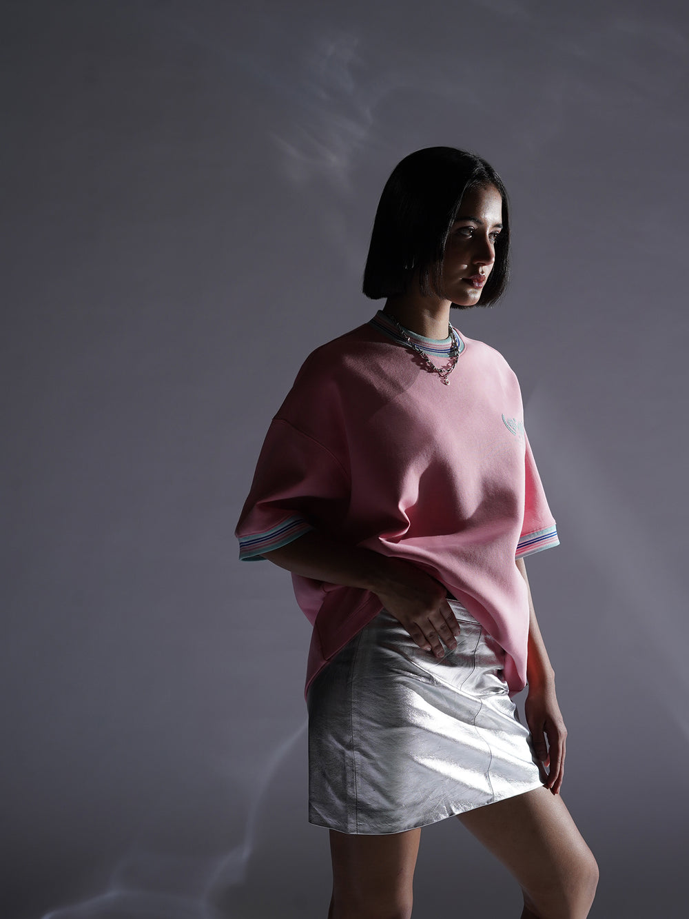 Day One Crew Tee – Candy Pink