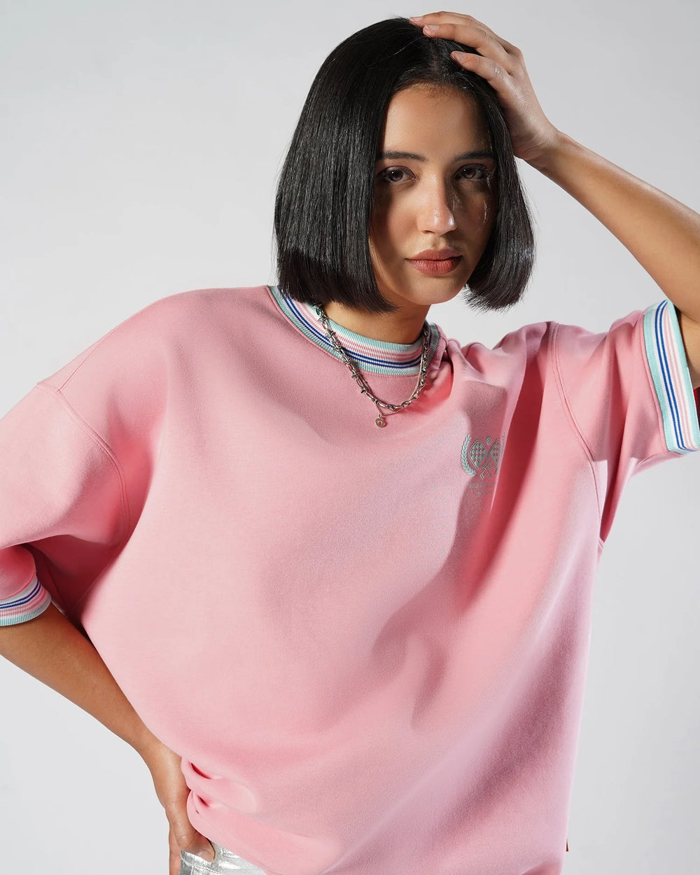 Day One Crew Tee – Candy Pink