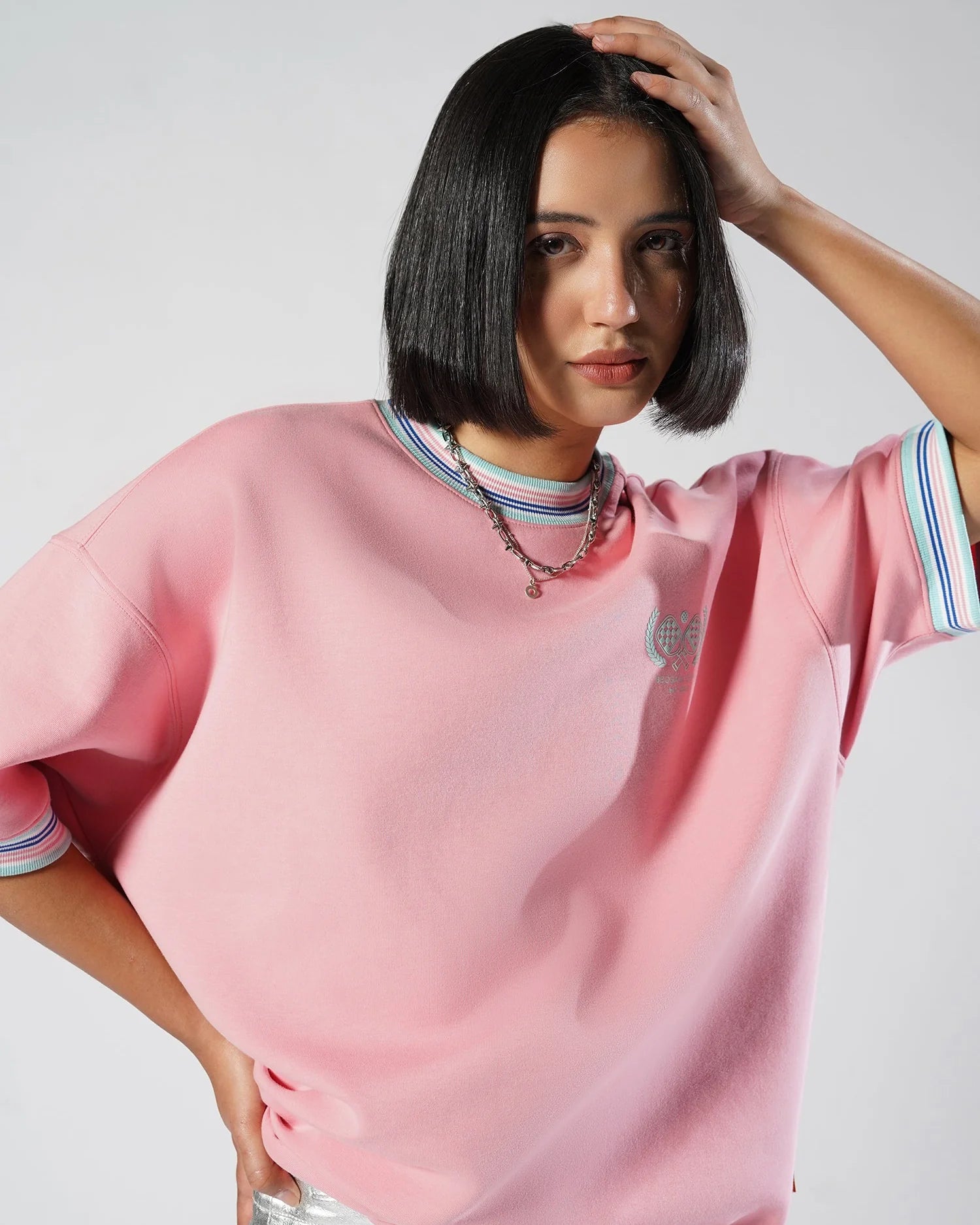 Day One Crew Tee – Candy Pink