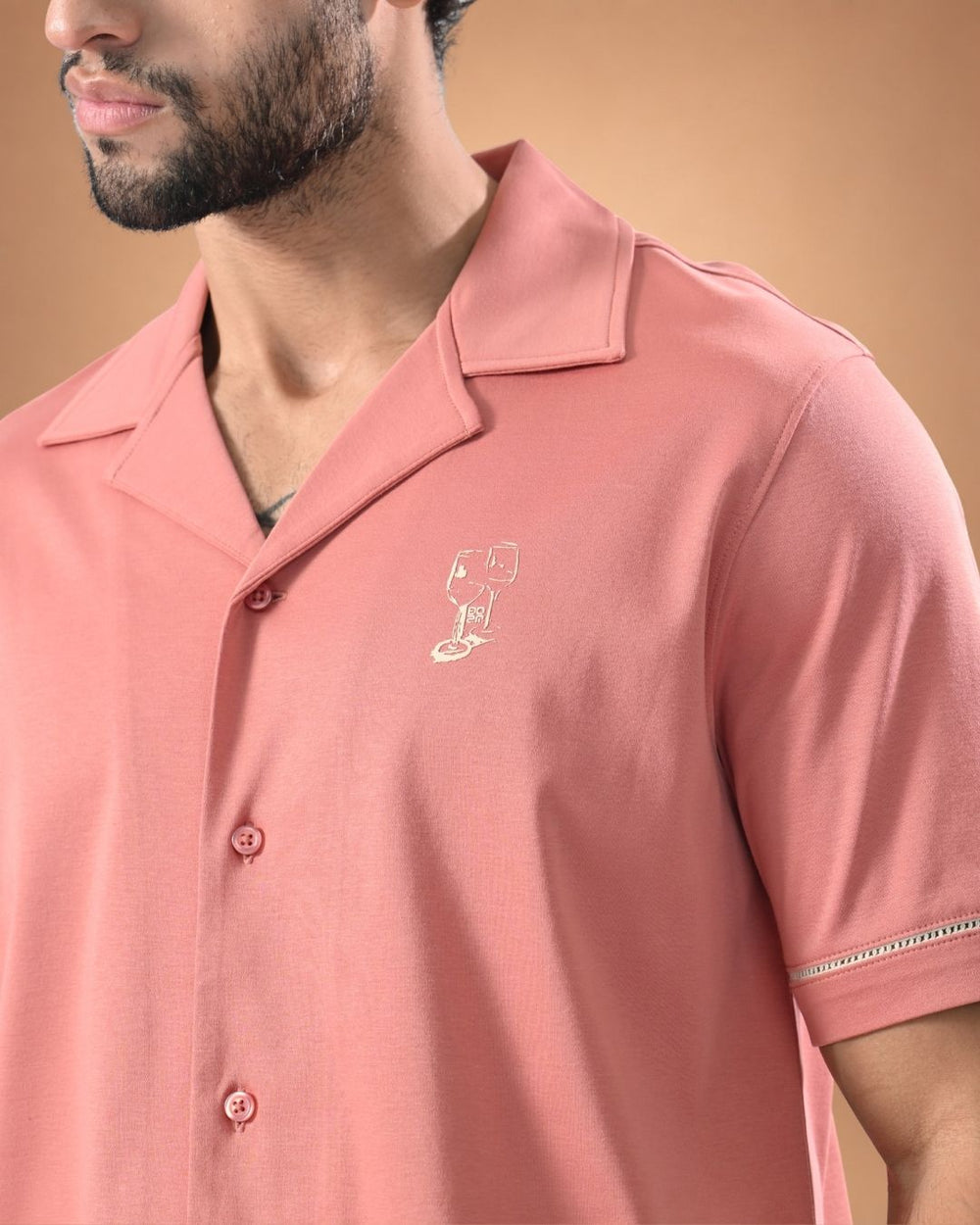 Resort Shirt – Coral Blush