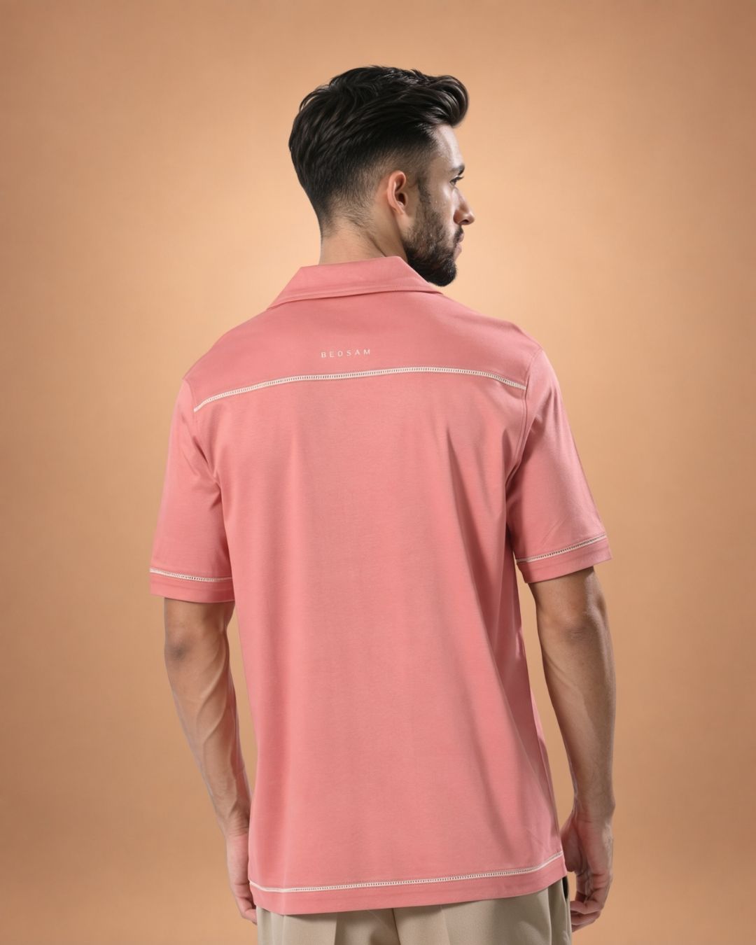 Resort Shirt – Coral Blush