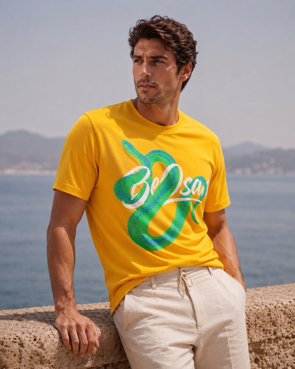 Hiss & Twist Tee - Gold Fusion