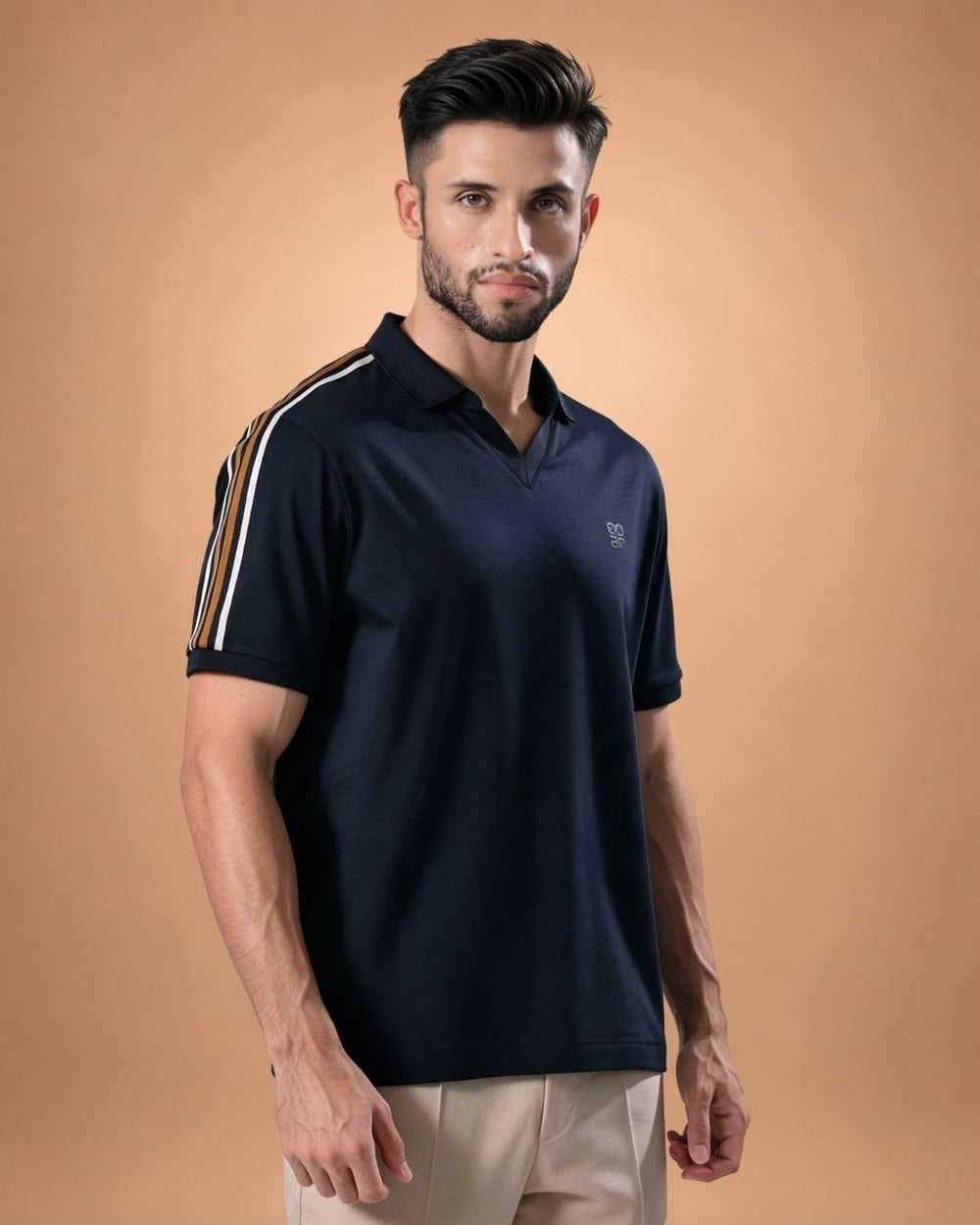 Heritage Track Polo – Midnight Navy