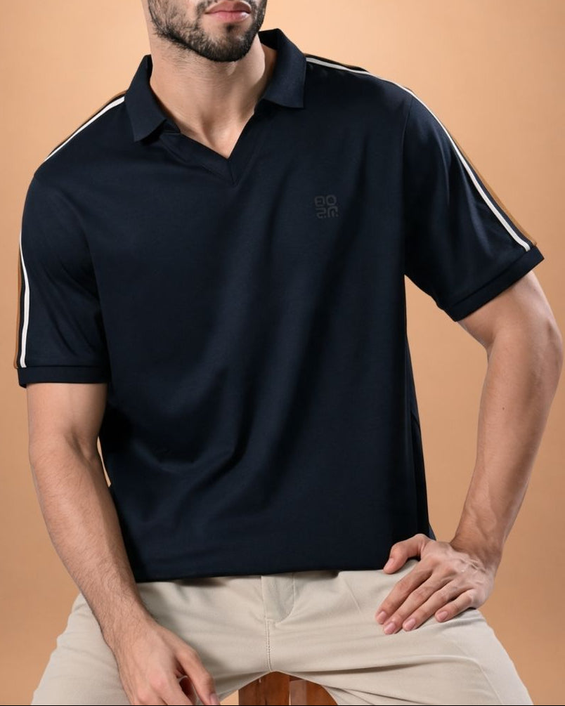 Heritage Track Polo – Midnight Navy