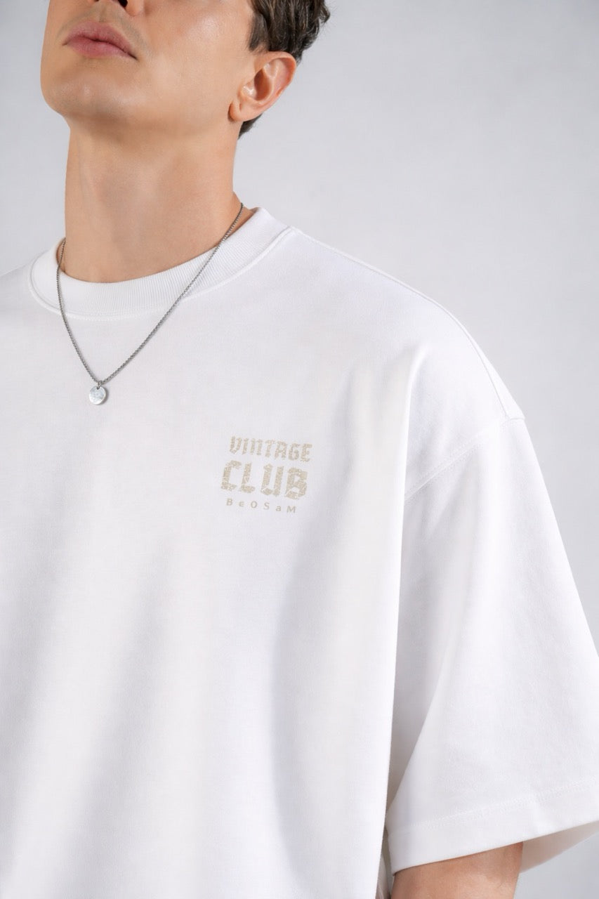 Modern Vintage Tee – Pearl White